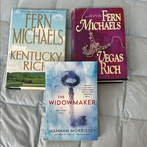 Lot of three novels- Widowmaker, Vegas Rich, Kentucky Rich